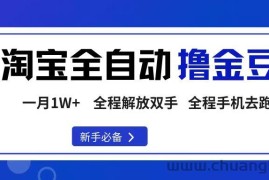 （16196期）淘宝菜鸟全自动撸金豆，轻松月入1W+，全程手机去跑，操作简单