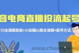 （5585期）抖音电商直播投流起号课程 巨量千川全流程投放+小店随心推全流程+起号方式