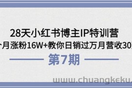 （3745期）28天小红书博主IP特训营《第6+7期》4个月涨粉16W+教你日销过万月营收30万