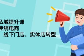 （2243期）财商私域提升课，帮助传统电商、微商、线下门店、实体店转型