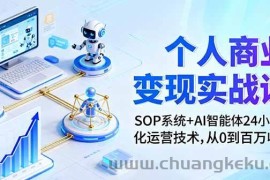 （16111期）个人商业变现实战课：SOP系统+AI智能体24小自动化运营技术，从0到百万收入