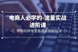 （6330期）电商人必学的-流量实战进阶课：带你玩转淘宝各项规则和玩法（12节课）