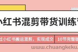 小红书混剪带货训练营，通过小红书搬运混剪实现成交（完结）