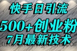 创业粉怎么打？快手精准引流创业粉，宝妈群体日进500+精准流量