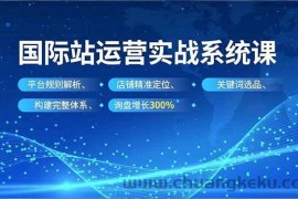 （16751期）国际站运营实战系统课，平台规则解析、店铺精准定位、关键词选品，构建完整体系询盘增长300%