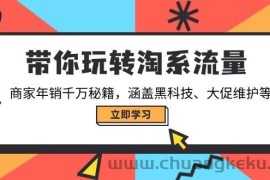 （14109期）带你玩转淘系流量，商家年销千万秘籍，涵盖黑科技、大促维护等