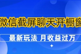 （6587期）微信截屏聊天开橱窗卖女性用品：最新玩法 月收益过万