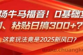 （14198期）职场牛马福音！0基础复制、粘贴日搞300+？这套玩法竟是2025新风口？