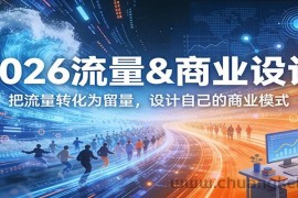2026流量&amp;商业设计，把流量转化为留量，设计自己的商业模式
