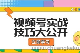 （12365期）视频号实战技巧大公开：选题拍摄、运营推广、直播带货一站式学习 (无水印)