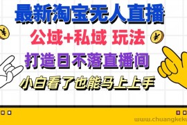 （11586期）最新淘宝无人直播 公域+私域玩法打造真正的日不落直播间 小白看了也能…