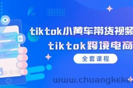 （12059期）tiktok小黄车带货视频教程，tiktok跨境电商（全套课程）