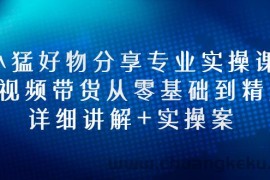 （2665期）小猛好物分享专业实操课，短视频带货从零基础到精通，详细讲解+实操案