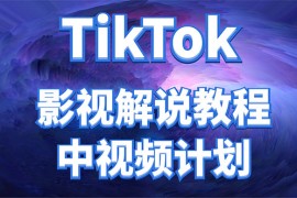 （4233期）外面收费2980元的TikTok影视解说、中视频教程，比国内的中视频计划收益高