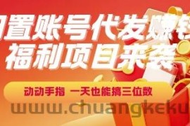福利项目来袭，闲置账号代发挣钱，动动手指，一天也能搞三位数【揭秘】