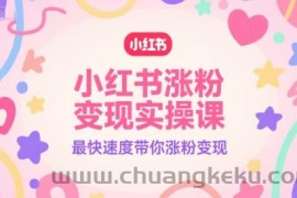 小红书涨粉变现实操课，最快速度带你涨粉变现