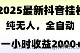 独家抖音无人撸礼物，全自动纯无人，长期稳定 一个小时收益2k+，小白当天拿结果【揭秘】