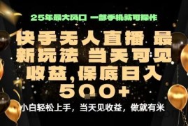 变现最快的项目，当天出收益，一部手机，保底日入5张【揭秘】