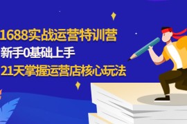 （4421期）1688实战特训营：新手0基础上手，21天掌握运营店核心玩法