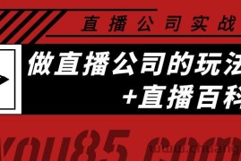 （3799期）老陈·直播公司实战特训：做直播公司的玩法大全+直播百科全书