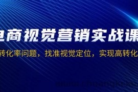 （13786期）电商视觉营销实战课，解决转化率问题，找准视觉定位，实现高转化目标