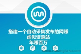 搭建一个自动采集发布的网创虚似资源站年赚百W【揭秘】