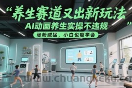 养生赛道又出新玩法，AI动画养生实操不违规，涨粉贼猛，小白也能学会