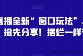 影视直播全新“窗口玩法”，特殊赛道，抢先分享！摆烂一样有钱赚【揭秘】