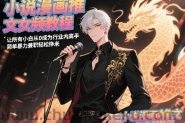 小说漫画推文女频教程，让所有小白从0成为行业内高手，简单暴力兼职轻松挣米