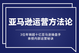 （2443期）亚马逊大卖的运营方法课：年销10亿大卖家亲授内部秘诀