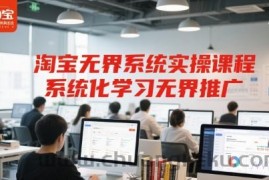 淘宝无界系统实操课程，系统化学习无界推广