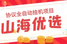 （6188期）山海优选独家全自动协议挂机项目 单号利润300+多号多撸无限做号