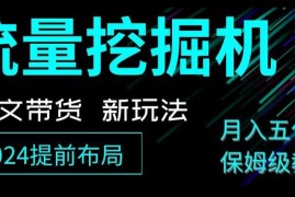 抖音图文带货新玩法，流量挖掘机，小白月入过万，保姆级教程【揭秘】