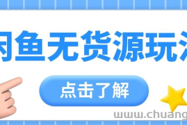 2024闲鱼新玩法，无货源运营新手日赚300+【视频教程】