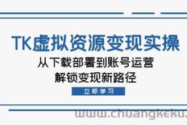 TK虚拟资源变现实操：从下载部署到账号运营，解锁变现新路径