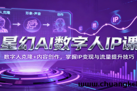 星幻AI数字人IP课，数字人克隆+内容创作，掌握IP变现与流量提升技巧