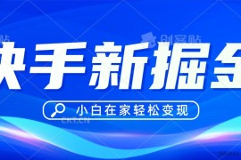 快手偏门玩法，掘金新思路，小白也能轻松上手