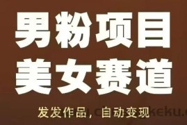 男粉项目美女赛道，发发作品，轻松获流自动变现