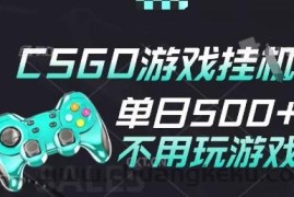 25年CSGO游戏搬砖，全自动挂G，不需要玩游戏，手机操作日入3张(不是汇率搬砖)【揭秘】