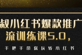 （1504期）小红书爆款推广引流训练课5.0，手把手带你玩转小红书（17节实操视频+话术）