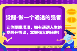 认知觉醒，让你醍醐灌顶拥有通透人生，掌握强大的秘密！觉醒开悟课（更新）