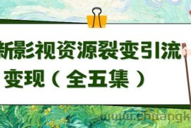 利用最新的影视资源裂变引流变现自动引流自动成交（全五集）【揭秘】