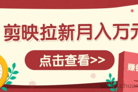 剪映拉新推广项目，5个粉丝就能操作，月入1w+超详细攻略！【附入口】