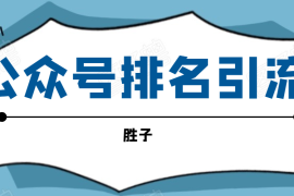 （1593期）微信公众号排名引流，一套可以让你引流微信10亿月活用户引流方法