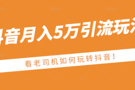 （2486期）某公众号付费文章：抖音月入5万引流玩法，看看老司机如何玩转抖音