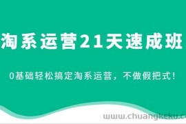 淘系运营21天速成班，0基础轻松搞定淘系运营，不做假把式！