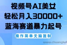 （12125期）视频号AI美女跳舞，轻松月入30000+，蓝海赛道，流量池巨大，起号猛，无…