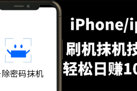 （2621期）另类出售iPhone刷机抹机技术，一天100+左右 !