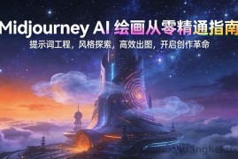 （17118期）Midjourney AI绘画从零精通指南：提示词工程，风格探索，高效出图，开启创作革命