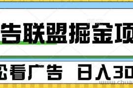 广告联盟 独家玩法轻松看广告 每天300+ 可批量操作